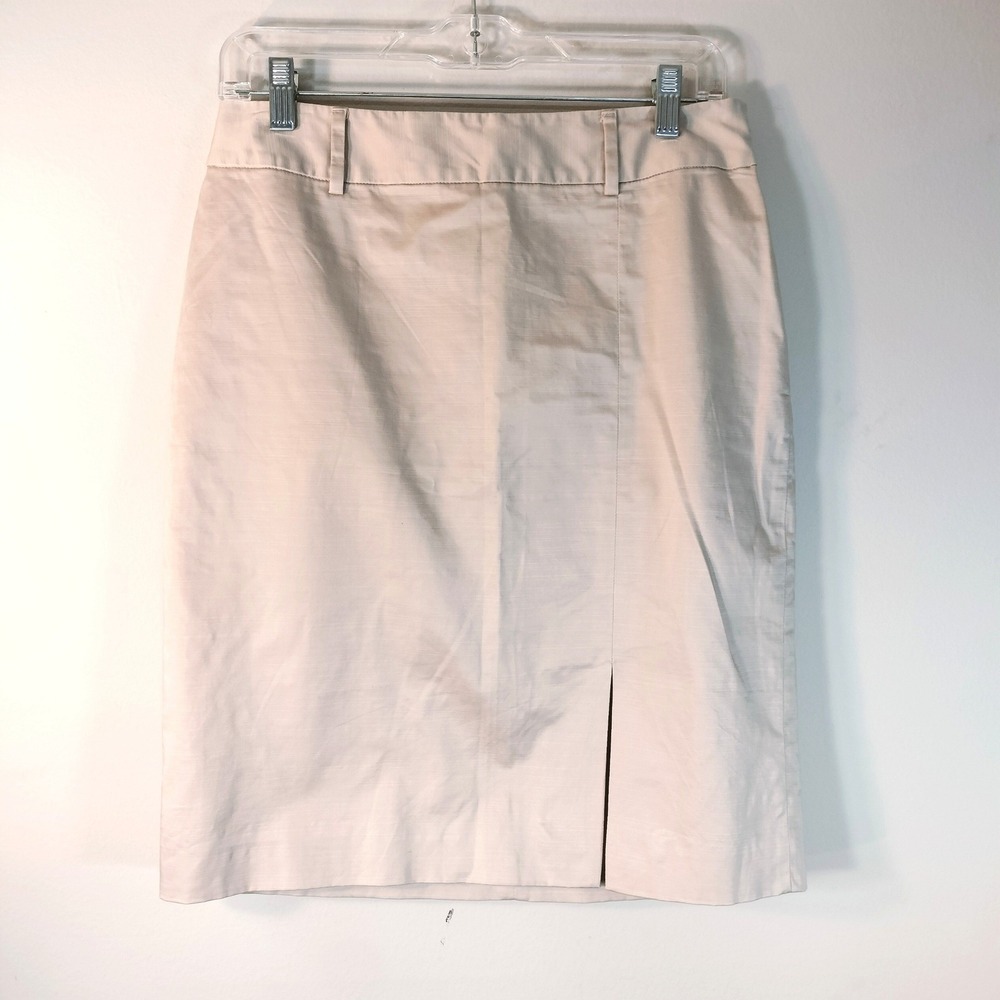 White House Black Market Cotton Blend Pencil Skirt Size 8
